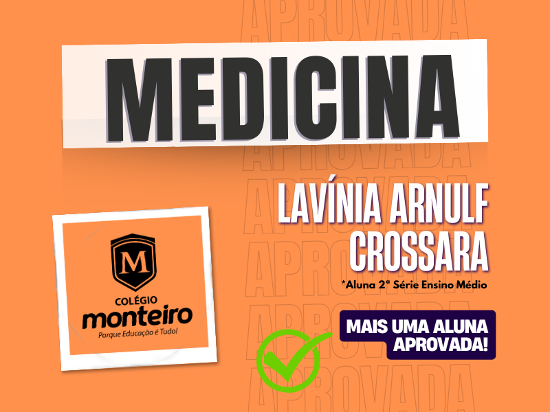 Uma história inspiradora: aluna da 2ª Série Ensino Médio é aprovada em Medicina!